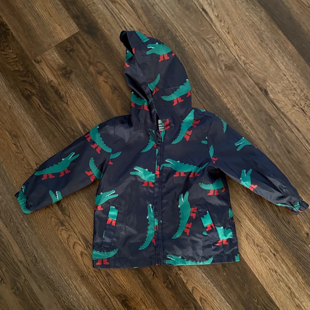Kids' Navy Alligator Raincoat size 12-18 months by John Lewis